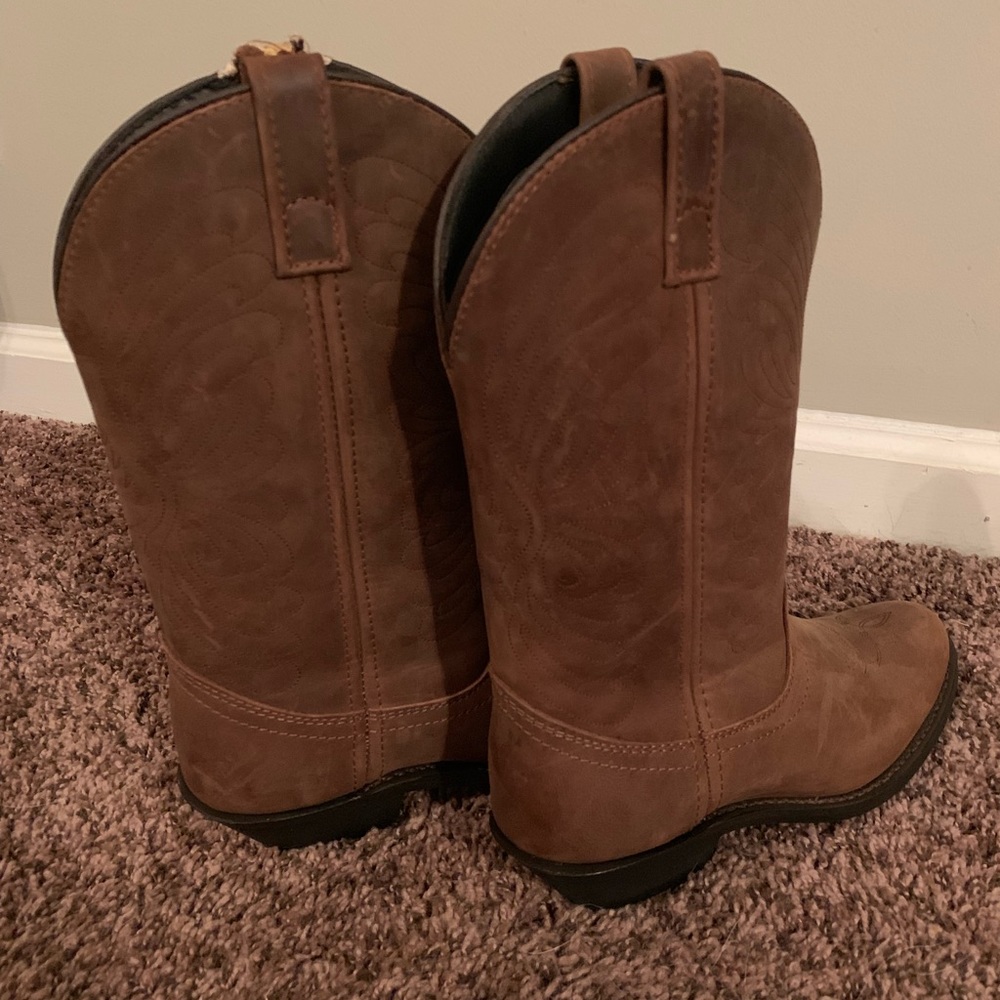 Tall Leather Cowboy Boots